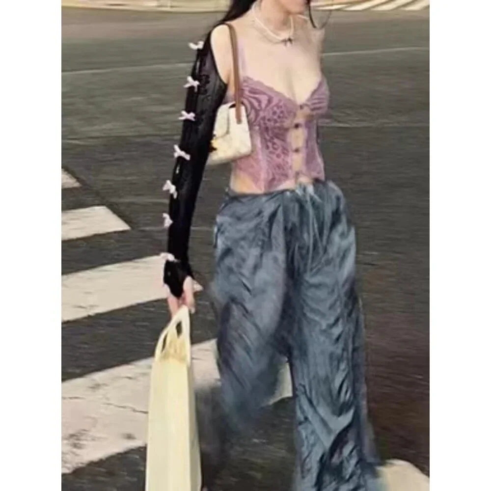 Women's Mesh Lace Shrug Crop Top Y2K Arm Sleeves Fairycore Accessories